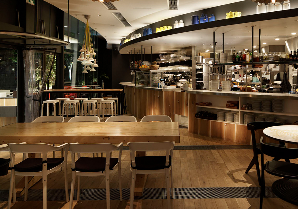 Night view from the restaurant