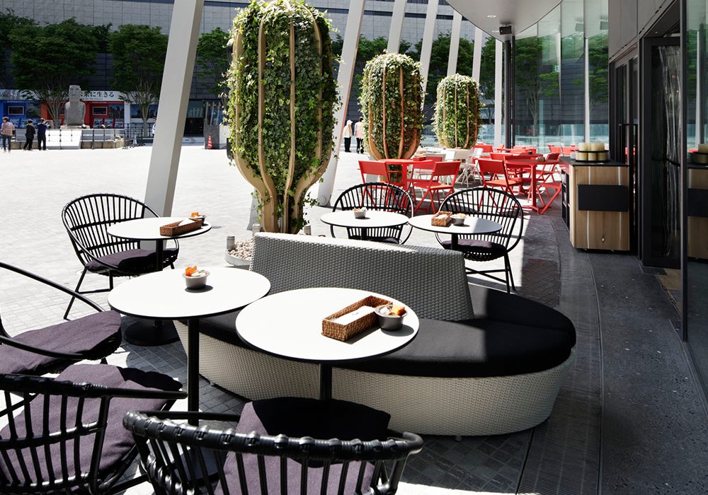 Night view from the restaurant